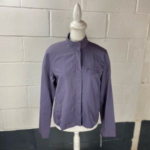 Eileen Fisher Lightweight Full zip Up Jacket Blazer. 
Purple size small s